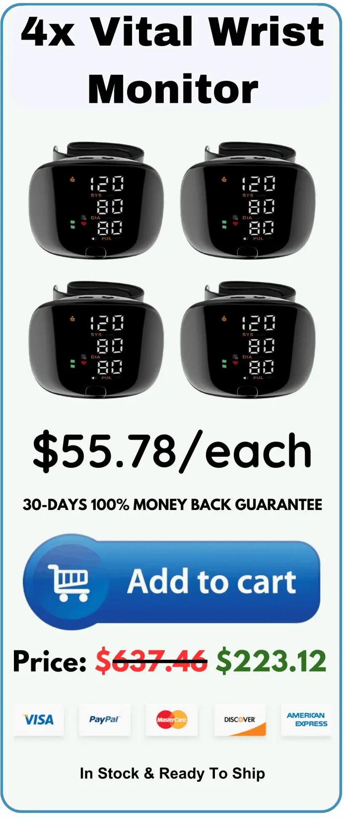  Vital Wrist Monitor price 